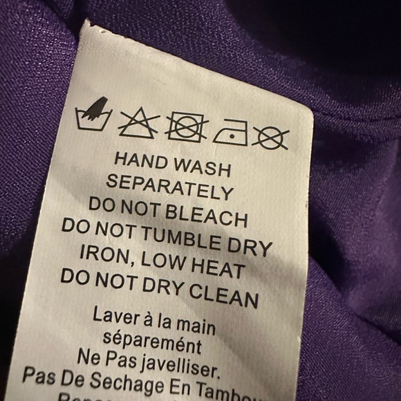 True Decadence ~ Size 14 Tall ~ Purple Halterneck Ruffled Long Maxi Dress - Picture 10 of 13